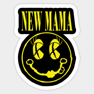 New Mama Vintage Grunge Style Sticker